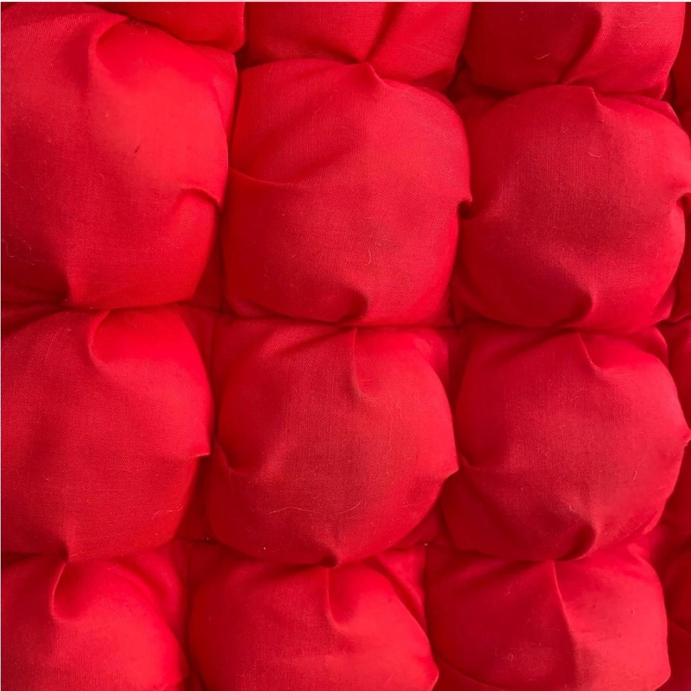 Red Quilted Shoulder Bag - Picture 5 of 5